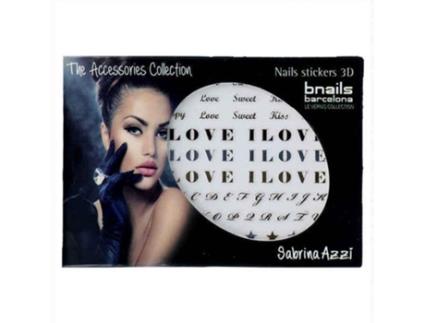 Autocolantes para Unhas Bnails Deco Sabrina Azzi I Love You 100 Preto
