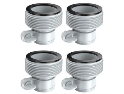 Kit de Conversão Intex LX Adaptador de Mangueira Acessório para Piscina 1 Conector de 1 ¼ a 1 ½