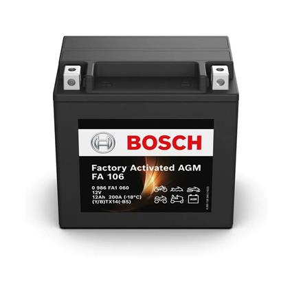 Bateria de Mota BOSCH Fa106 Ytx14-Bs 12V 12Ah 200A