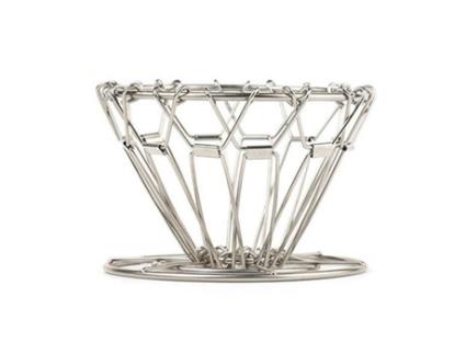 Filtro de Café em Aço Inoxidável Cone Gotejador de Café Filtro de Café Por Gotejamento Lento Dobrável SOONHUA