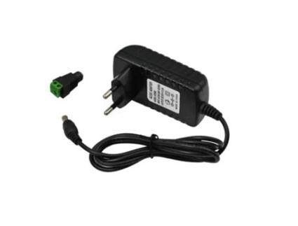 Fonte de Alimentação Transformador Plug-In 110/220V Ac para 12V Dc 12W 1A Cabo de 1M e Conector Fêmea JANDEI