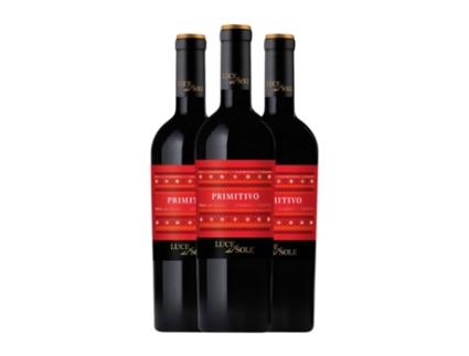 Vinho LUCE DEL SOLE Primitivo Puglia (0.75 L - 3 Unidades)