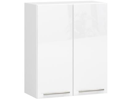 AKORD W60 armário de cozinha suspenso sistema OLIWIA Branco 60 cm 2 portas Branco Brilhante 2 prateleiras 60x30x72 cm AKORD FURNITURE FACTORY