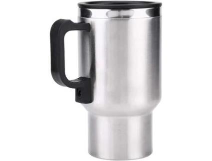 Chaleira Elétrica para Carro Caneca Isolada Copo de Aquecimento de Viagem Garrafa Térmica 450Ml 12V Aço Inoxidável N425 CHICHENG