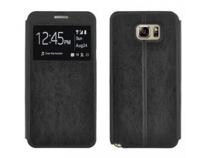 Capa Fólio para Samsung Galaxy Note 4-OK Preto