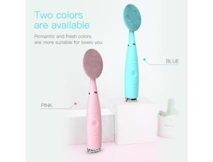 Escova de Limpeza Facial Instrumento de Limpeza Portátil de Silicone Recarregável Ferramentas de Cuidados com a Pele Rosa LOVEBAY