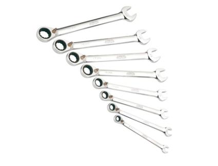 Conjunto de 8 Chaves Combinadas com Catraca de 12 Pontas de 8 a 19Mm SAM OUTILLAGE 50-C-J8