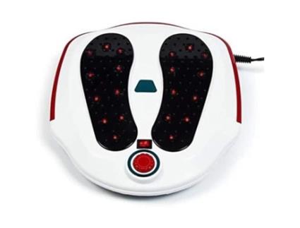 Massageador de Pés para Circulação Sanguínea Nas Pernas e Dispositivo de Tratamento de Relaxamento de Máquina Corporal Branco H166 TRAHOO