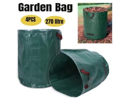 4Pcs 270L Saco de Resíduos de Jardim Saco de Jardim Reutilizável Resistente Hb041-Viq CUQUE