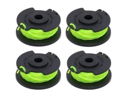 Conjunto de 4 Carretéis de Linha de Reposição para Cortador de Escova Ryobi Rac143 Rlt36B33 e Ry36Lt33A 0 2 Mm 6 1 M AQSACOKIYA
