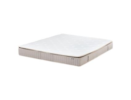 Colchão de casal com capa removível BELIANI Daydream de Poliéster Branco 160x200x25