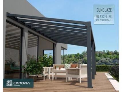Pérgola CANOPIA BY PALRAM Stockholm (Cinzento - 340X805 cm)