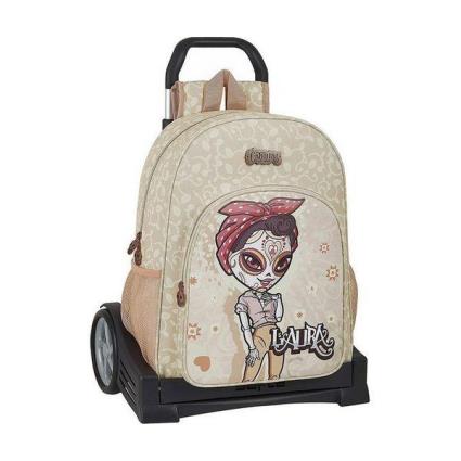 Mochila Escolar com Rodas Evolution  Laura