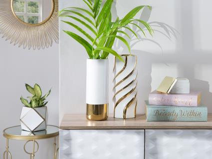 Vaso para flores branco GELIDA