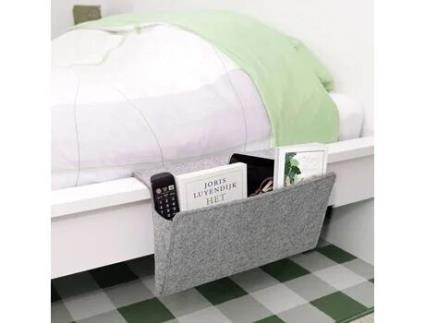 Bolsa de Armazenamento para Cama Modelo Grande KIKKERLAND Cinza Contemporâneo Design