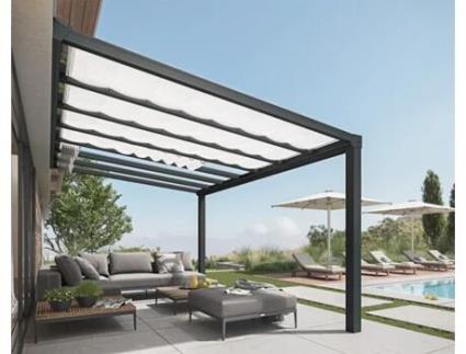 Cortina para Pérgola CANOPIA BY PALRAM Stockholm (Branco - 3,4X8 cm)