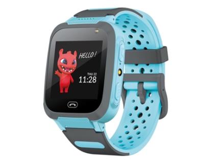 MAXLIFE Mxkw-310 Resist Ip67 Sim Gps Tracking Kids Watch com Chamada de Voz e Câmera de Bate-Papo Azul