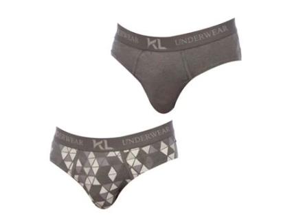 Cuecas de Homem KISSES AND LOVE Cinzento (XL)