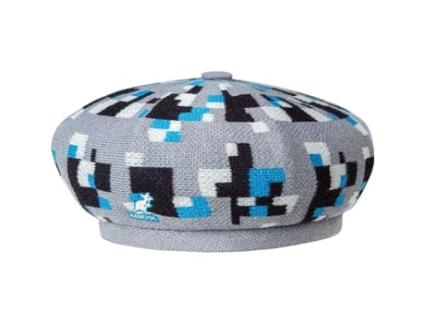 Boina Unissexo KANGOL Pilxel Plaid Cinzento (S)