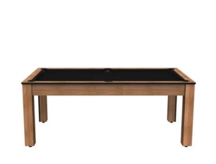 DE FAUGÈRES Mesa de Bilhar Arizona de 7 Pernas Convertível em Mesa de Jantar para 8 Pessoas Bege