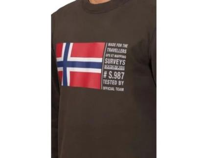 Sweatshirt de Homem NAPAPIJRI Mens Bamardi Size Verde (3XL)