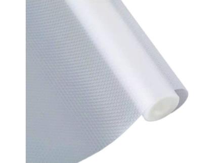 Tapete Inferior Da Gaveta Antiderrapante Não Adesivo Eva Proteção de Plástico Transparente para Cozinha Geladeira Branco 60X150Cm INSFITY