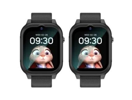Smartwatch PETHUEL Vídeo Chamada Localização Por Gps Via Satélite Rede 4G Rastreamento em Tempo Real Sos Cerca Eletrônica K26 Preto 2Pcs