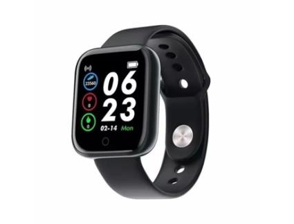 Relógio IWEAR M7 Smart & Fit com Full Touch 1.3'' Ips Media Control / Hr / Pressão Arterial / Social Black