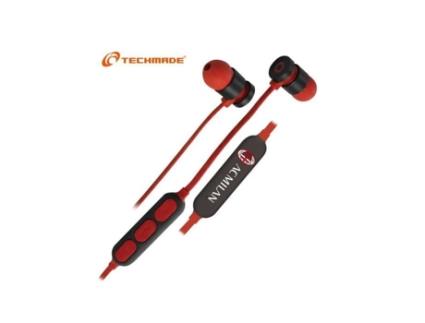 Fones de Ouvido TECHMADE As Roma Blue Tooth. -Tm-Frmusic-Mil