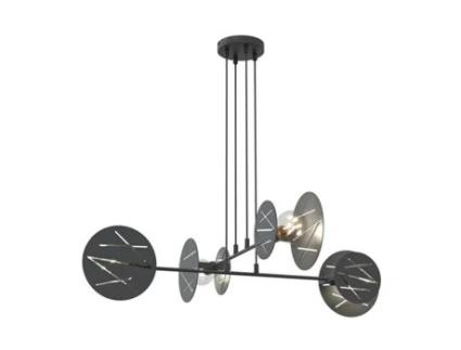 Candeeiro Suspenso Xotic Metal Preto 89X89X120 Cm EPIKASA