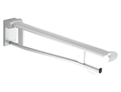 Pega de Suporte Dobrável KEUCO Plan Care Wc 34903 com Suporte de Rolos de Papel para Wc 700 Mm Cor: Cromado/ Cinzento Claro