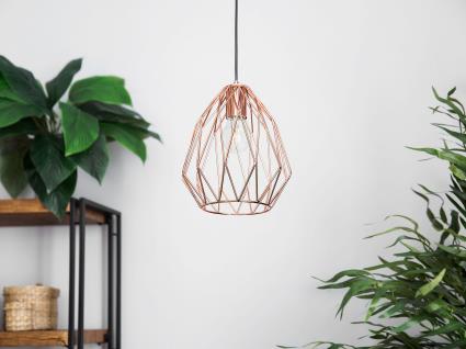 Candeeiro de teto em metal cor de cobre MAGRA