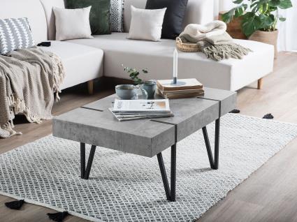 Mesa de centro em cinzento claro 60 x 100 cm ADENA