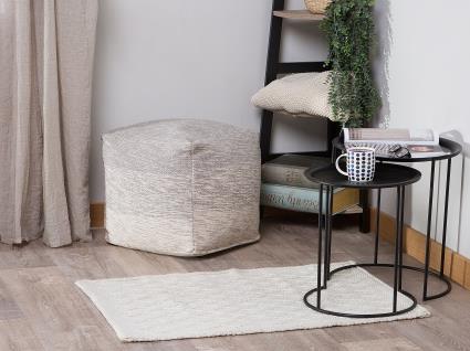 Tapete 60 x 90 cm branco creme ERZIN