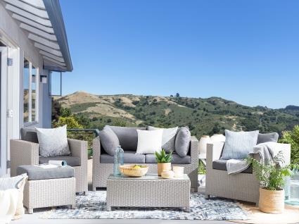 Conjunto de capas de almofada cinzento MILANO