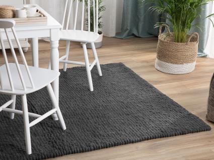 Tapete retangular 160 x 230 cm cinzento escuro AMDO