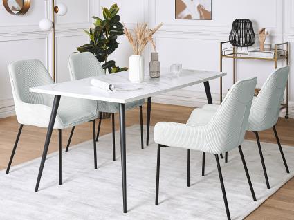 Conjunto de 2 cadeiras de jantar verde menta LOVERNA