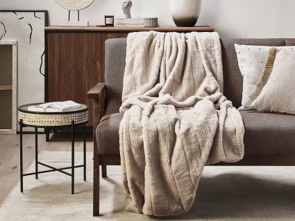 Manta creme 150 x 200 cm LABYAR