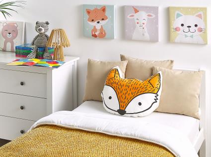 Almofada decorativa de raposa laranja 50 x 40 cm VADODARA