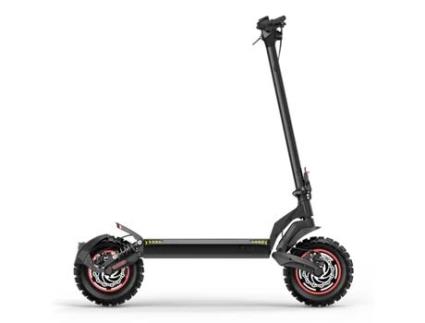10 Polegadas ISCOOTER Ix7 Pro Off-Road Scooter Eléctrica de Tração Traseira Preta 1000W*2 Motor 48V17.5Ah Velocidade de Condução Mais Rápida 80Km/H
