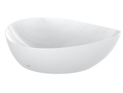 Lavatório de Bancada TOTO Ta Sem Furo para Torneira com Descarga 460X420Mm Cefiontect Linearceram L4704E