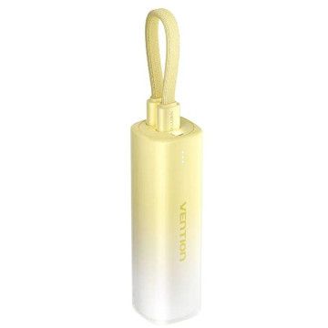 Powerbank 5000mAh Vention FHWY0/ 20W/ Wireless/ Amarelo
