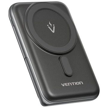 Powerbank 10000mAh Vention FHNB0/ 20W/ Sem Fio/ Preto