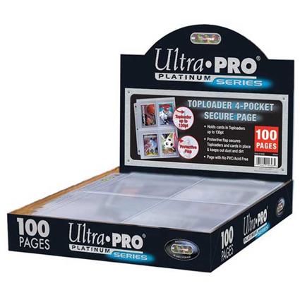 Ultra Pro Página Segura De Platina Para Páginas De álbum Toploader Para Cartões