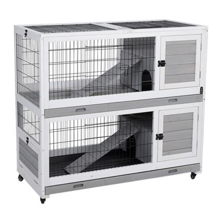 Gaiola interior para coelhos TIAKI  - C 116 x L 54 x A 107 cm