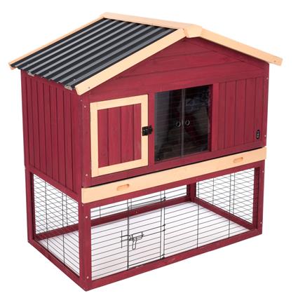 Gaiola TIAKI All Seasons para coelhos - C 117 x L 73,8 x A 115,5 cm (2 embalagens)