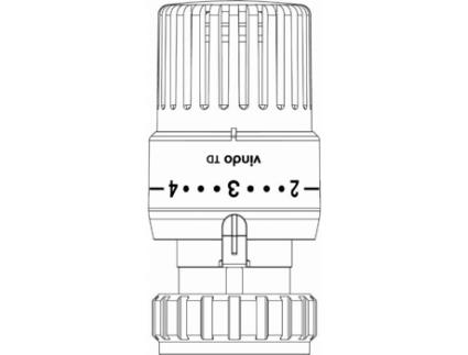 Termostato Vindo Th OVENTROP 7-28 C 0 * 1-5 Bulbo Líquido Modelo Branco 1013076