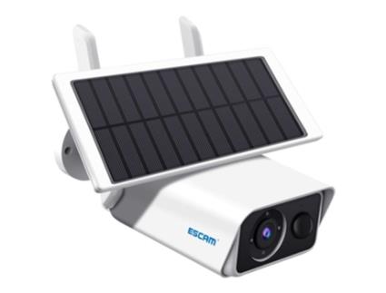 Câmera de Segurança Ip ESCAM Qf180 Solar 3Mp Wifi Branco