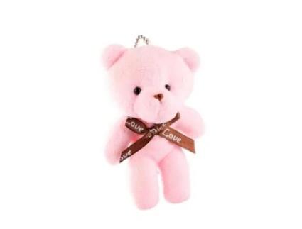 Porta-Chaves de Homem SUNGPUNET Urso Pingente Porta Animados Brinquedo Pelúcia Rosa