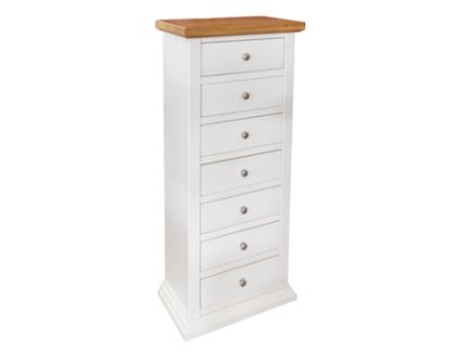 Cómoda Franca EPIKASA Madeira MDF Branco (53x31x126cm)